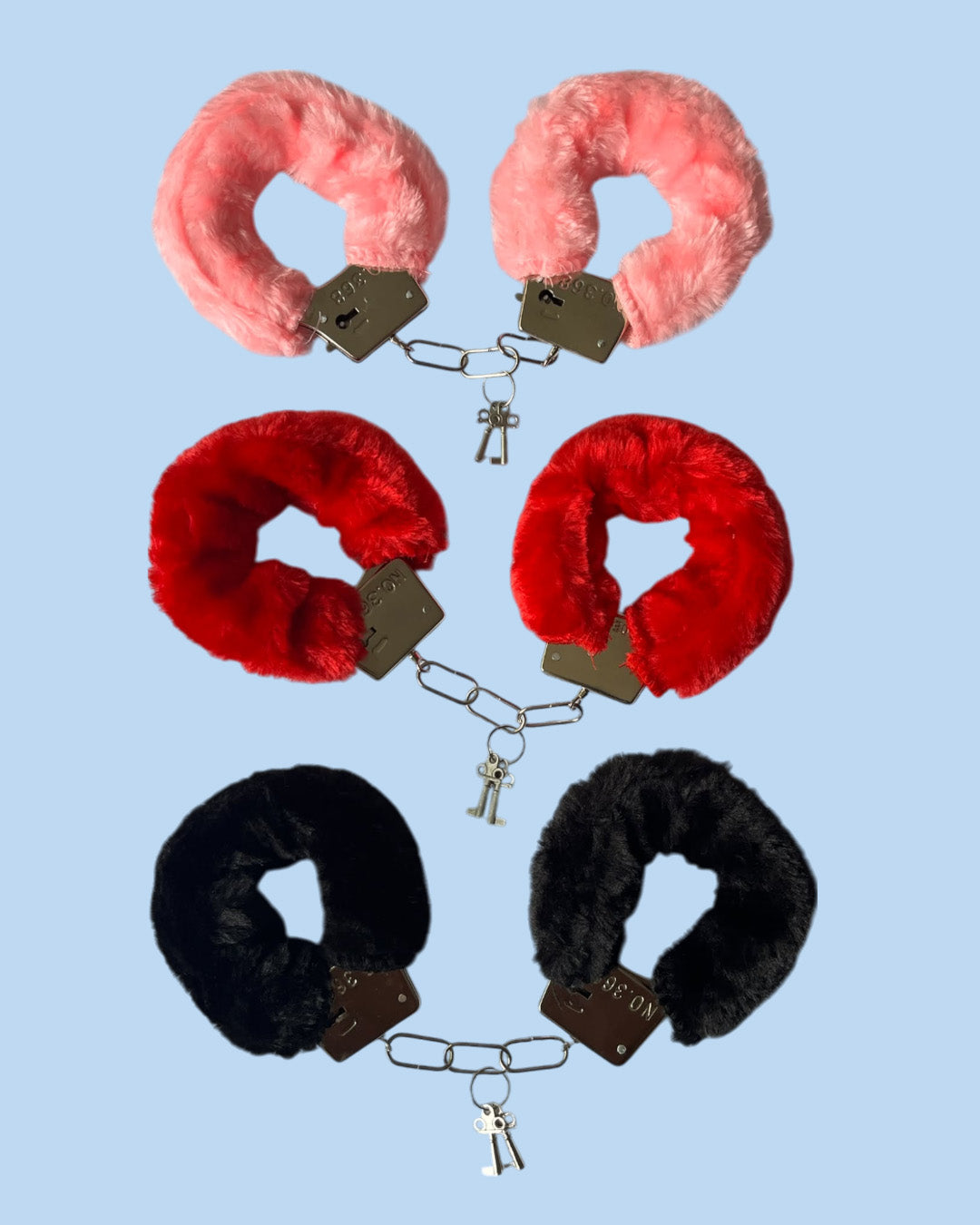 BDSM Esposas de peluche ROSA