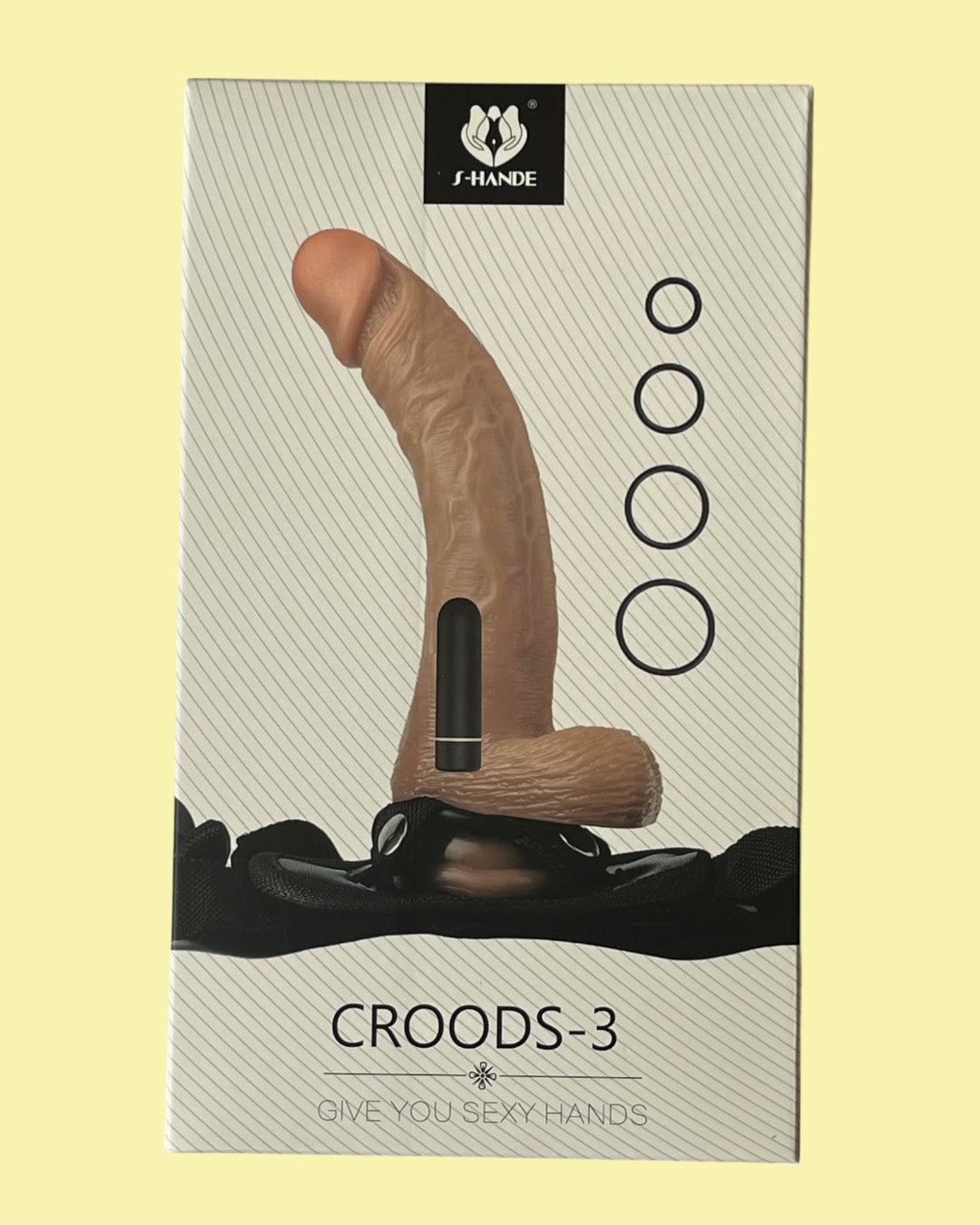 CROODS-3 Vibrador realistico con arnes bala removible