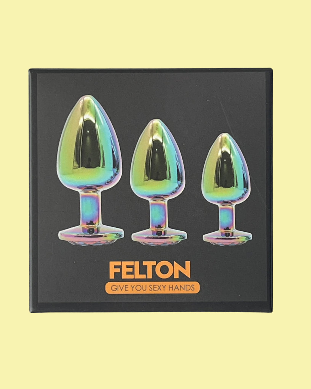 FELTON Set de 3 plugs dilatador anal Edicion de lujo