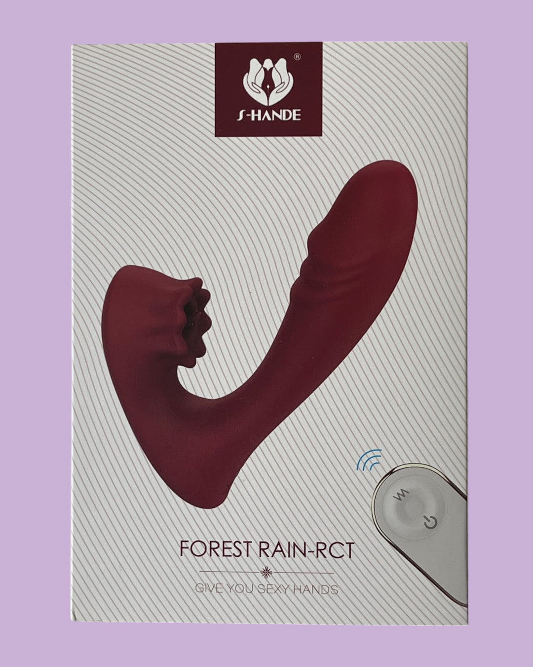 FOREST RAIN RCT Vibrador femenino doble, Anal y Punto G Lame clitoris CONTROL REMOTO
