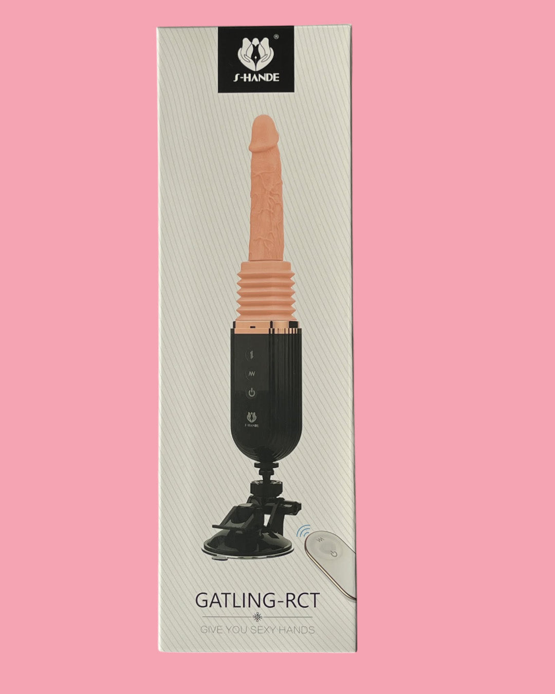 GATLIN RCT Vibrador de empuje con ventosa a CONTROL REMOTO