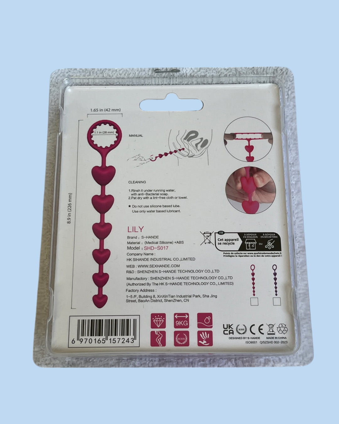 LILY Anillo de pene con dilatador anal