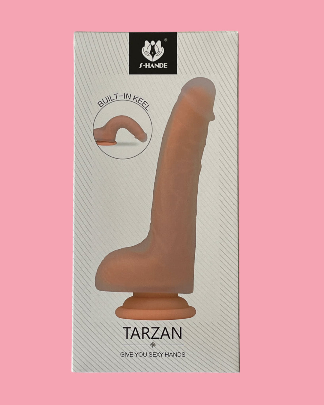 TARZAN Dildo realistico 19 cms con ventosa o uso en arnes
