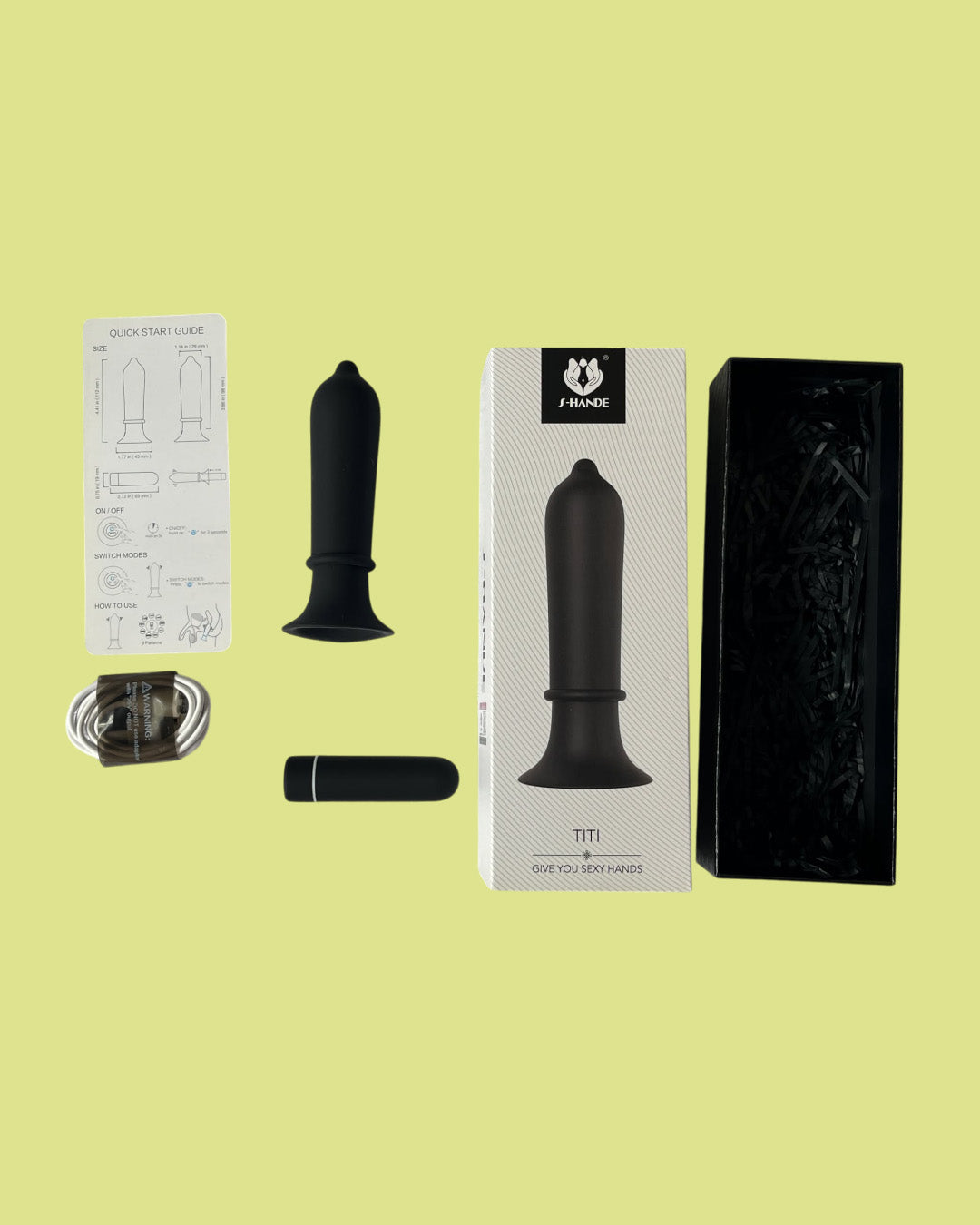 TITI plug anal con bala vibradora Estimula Punto G y clitoris