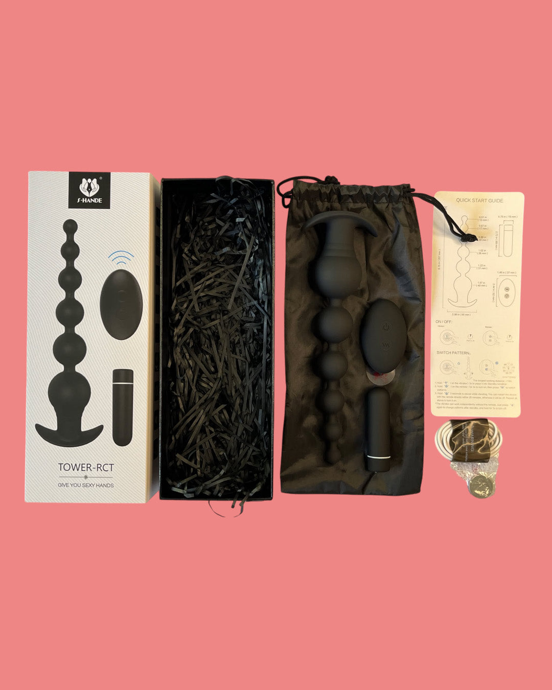 TOWER RCT Plug anal con bala vibradora a control remoto