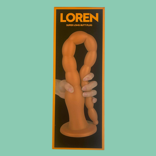 LOREN Dildo consolador de penetracion profunda 64.5 x 5.5cms Tapon anal