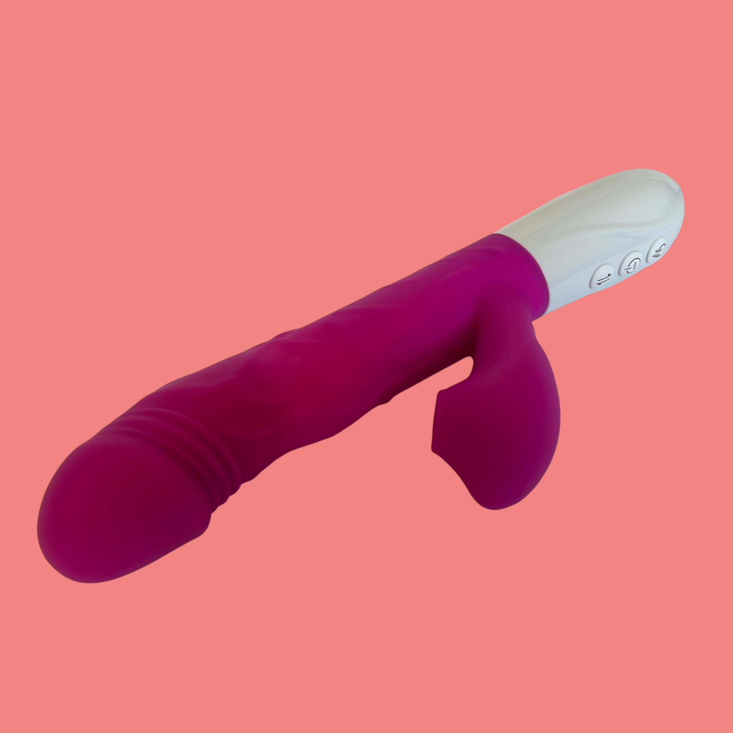 ELLIE vibrador realistico con succionador y 3 modos de empuje Carga USB