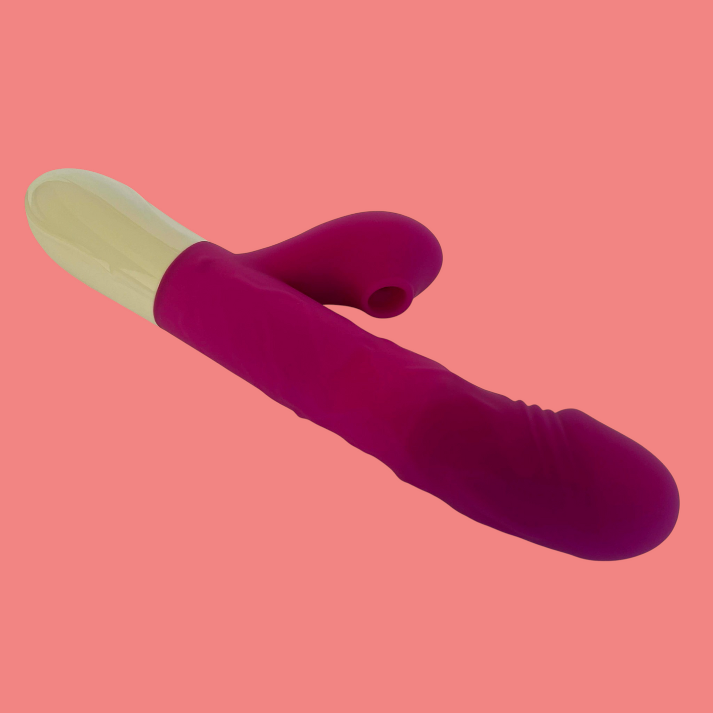 ELLIE vibrador realistico con succionador y 3 modos de empuje Carga USB