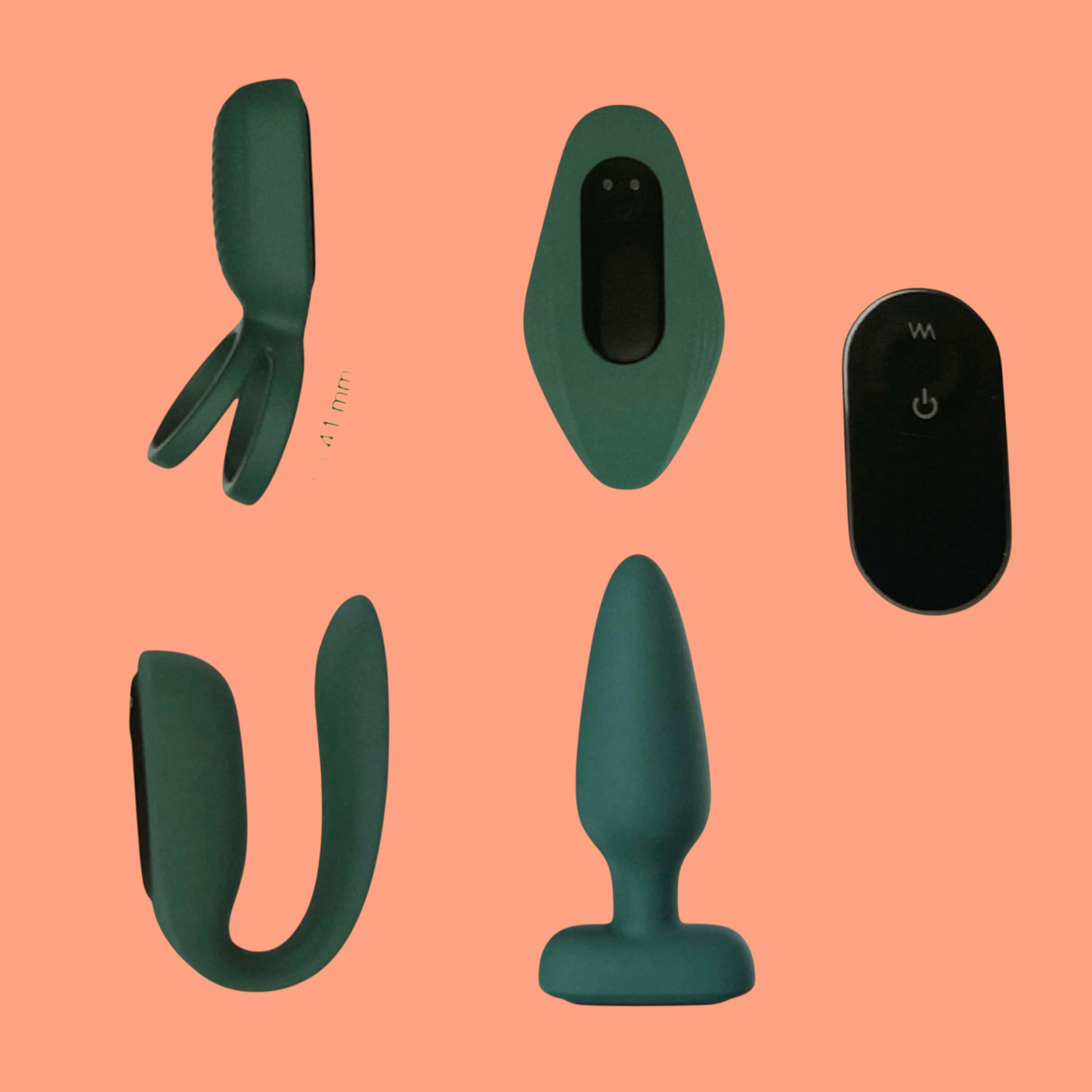 THE LOVE KIT vibrador ANILLO PENE + PLUG ANAL + MASTURBADOR FEMENINO + VIBRADOR DOBLE