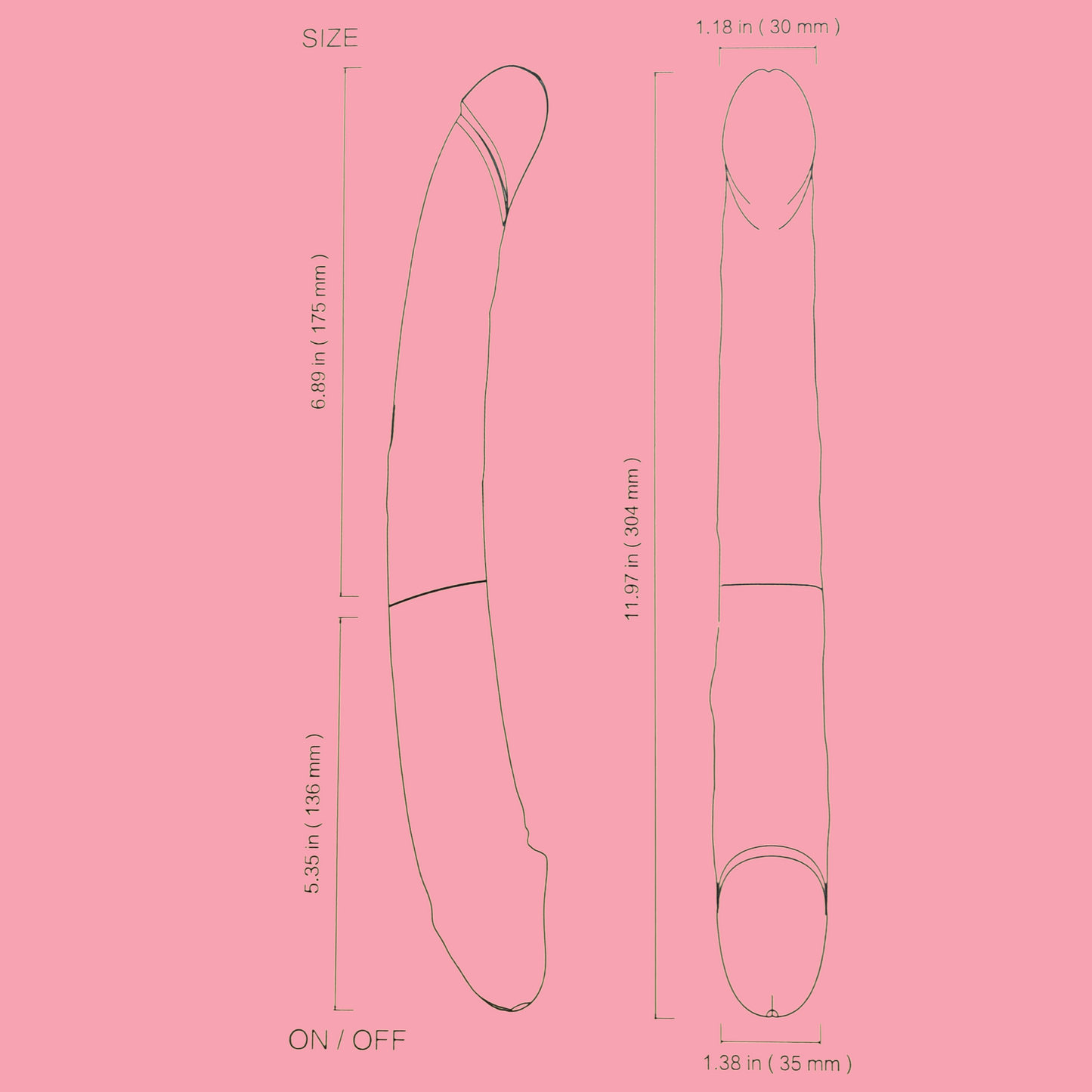 KING 3 Vibrador doble penetracion