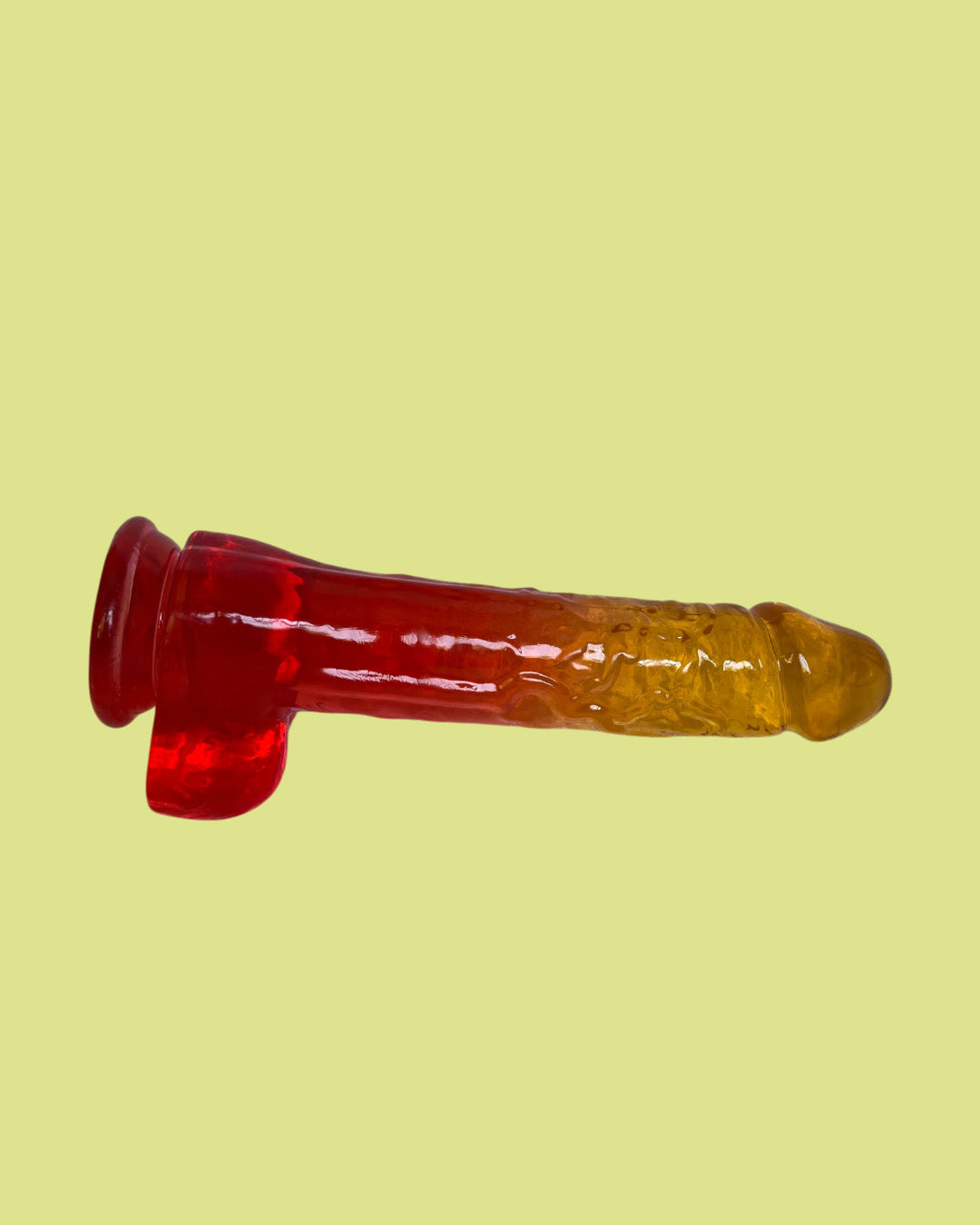 Dildo de silicona multicolor 24.5 cms Apto para arnes