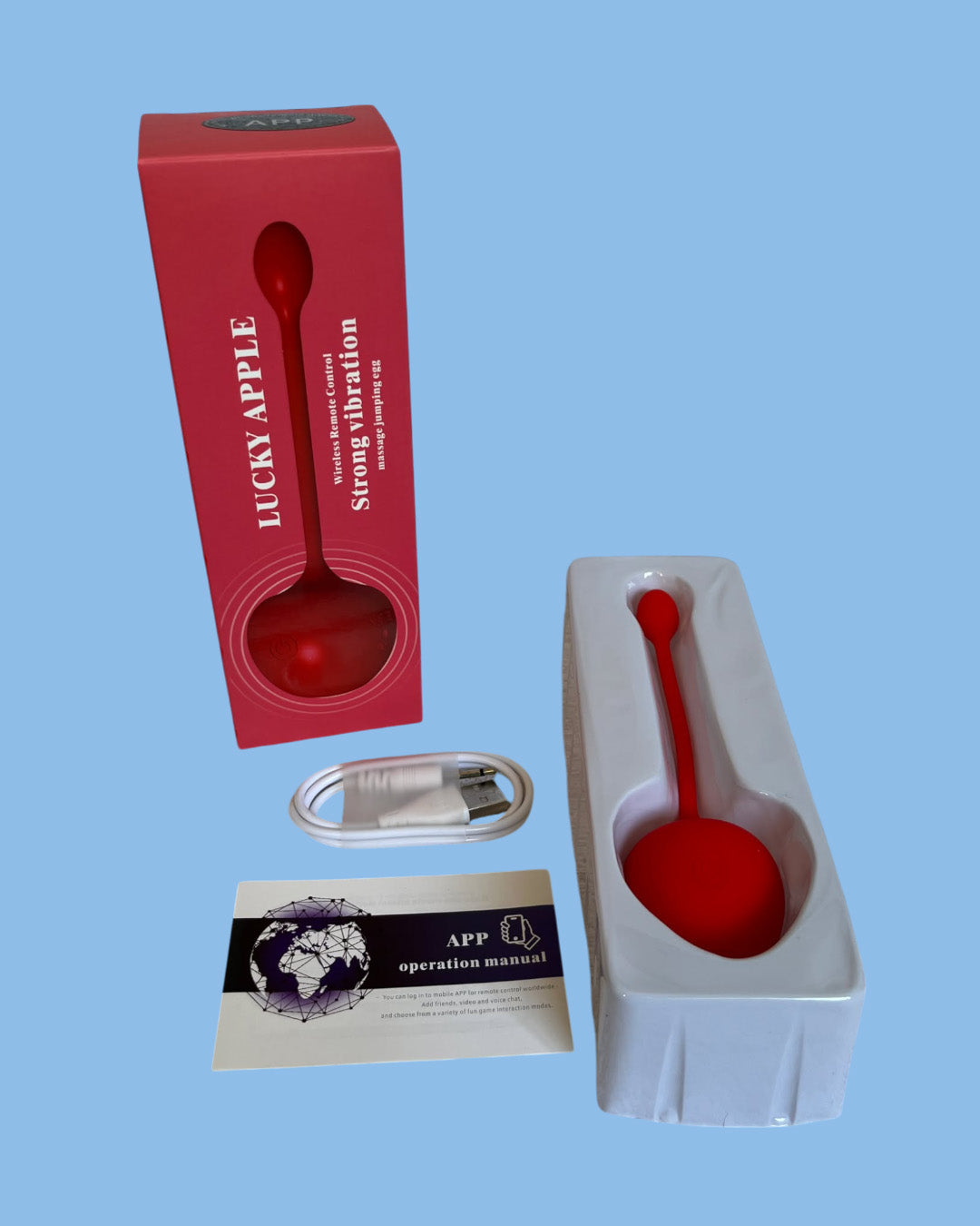 Vibrador portable MANZANA Controlado desde el telefono por APP !