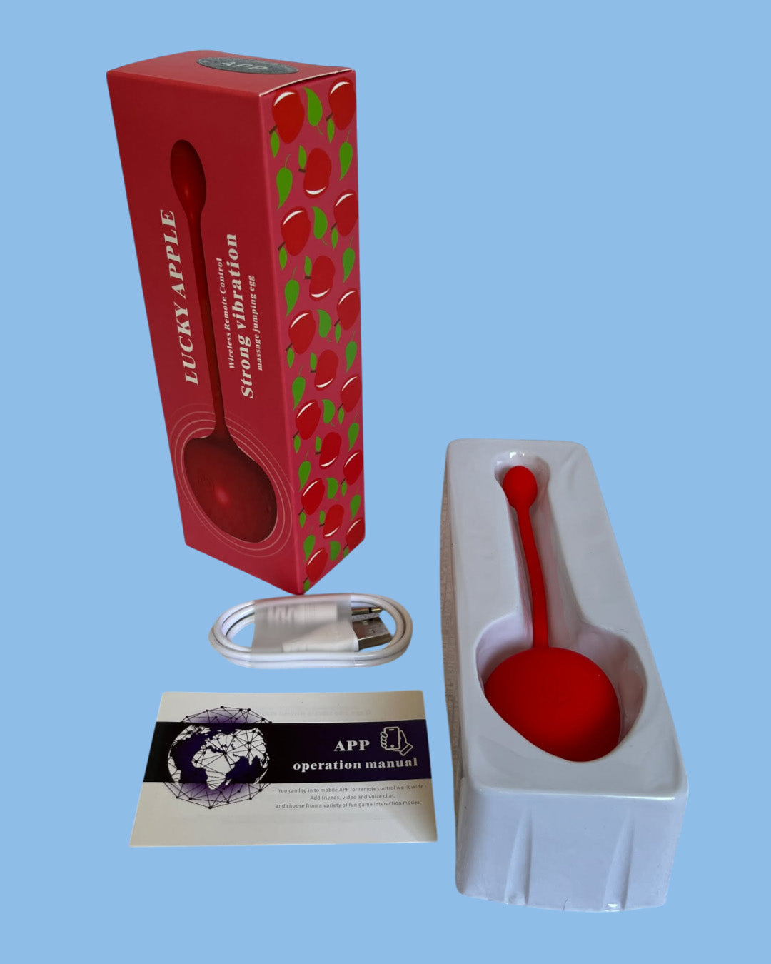 Vibrador portable MANZANA Controlado desde el telefono por APP !