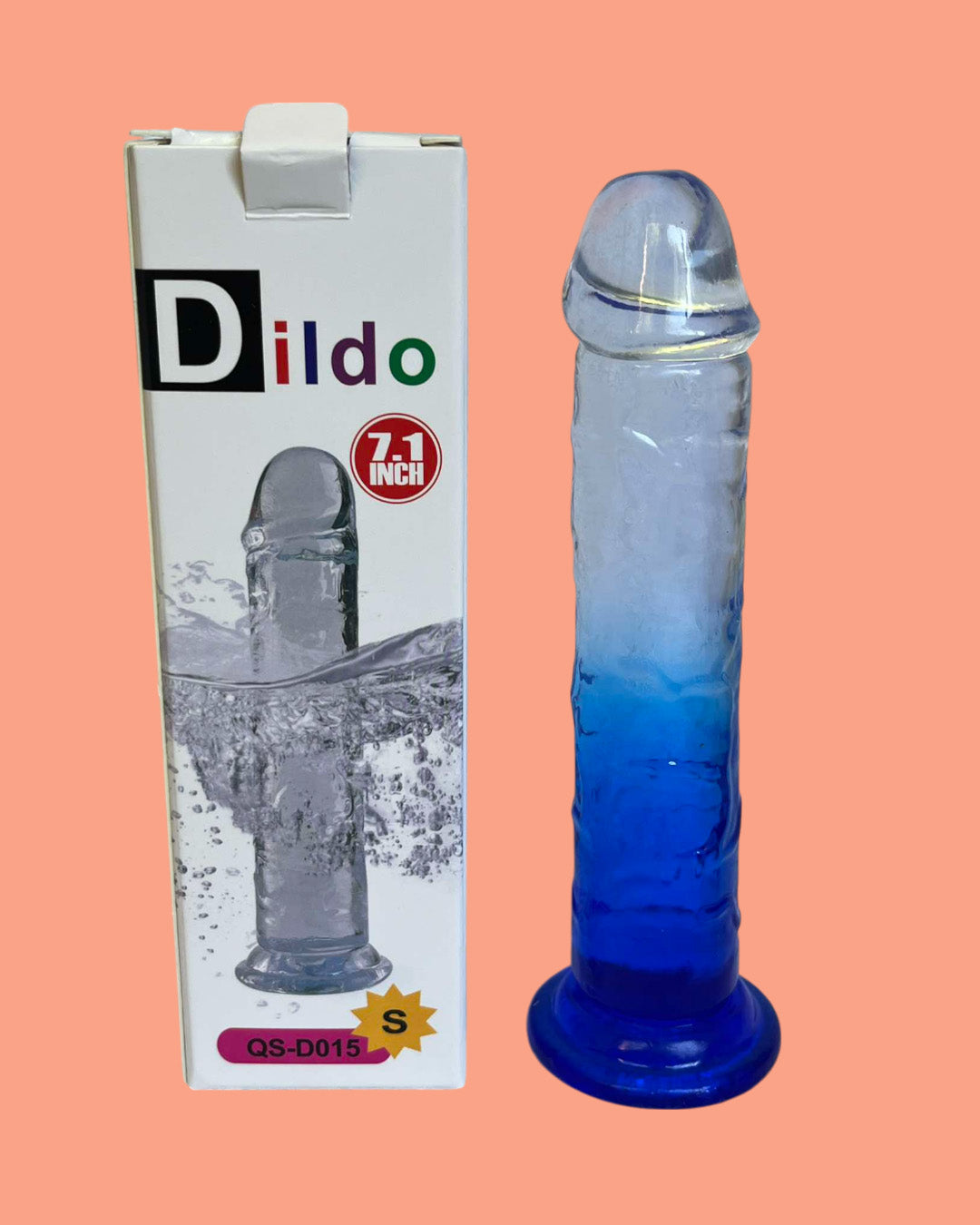 Dildo de silicona 18 cms con ventosa o usar con arnes