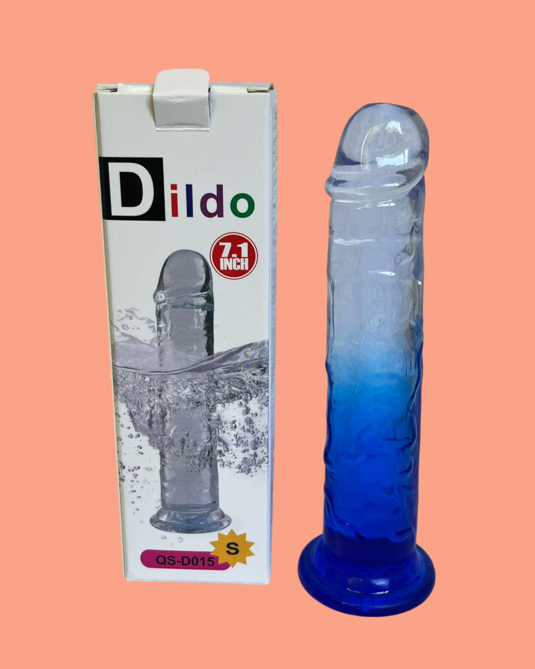Dildo de silicona 18 cms con ventosa o usar con arnes