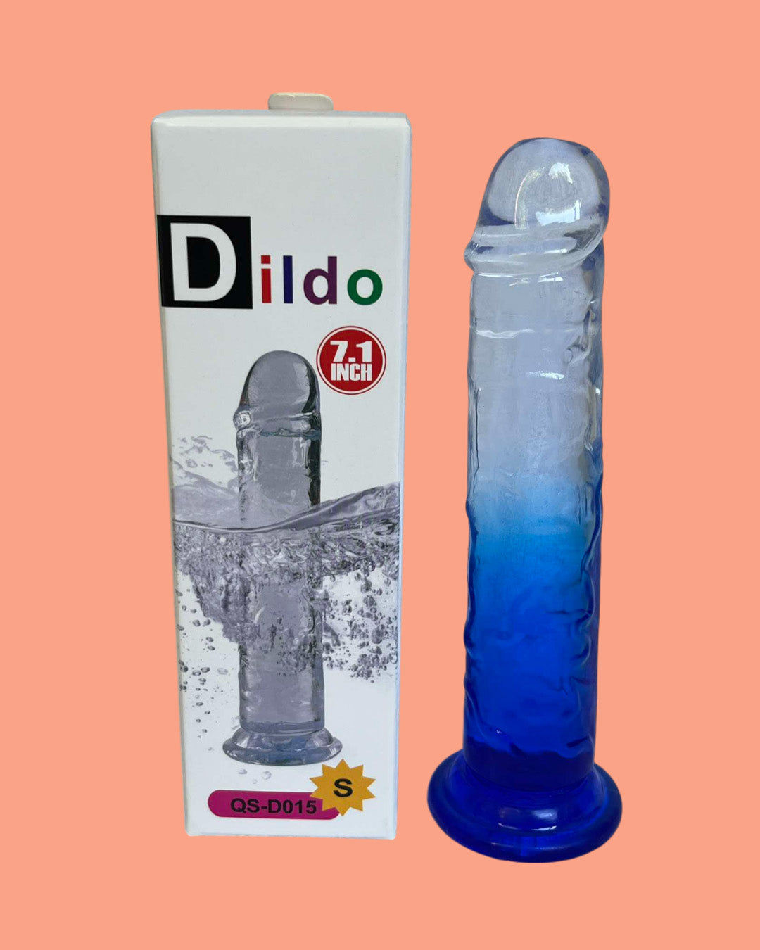 Dildo de silicona 18 cms con ventosa o usar con arnes