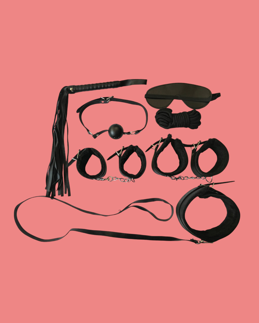 BDSM Set de 7 piezas NEGRO Bondage