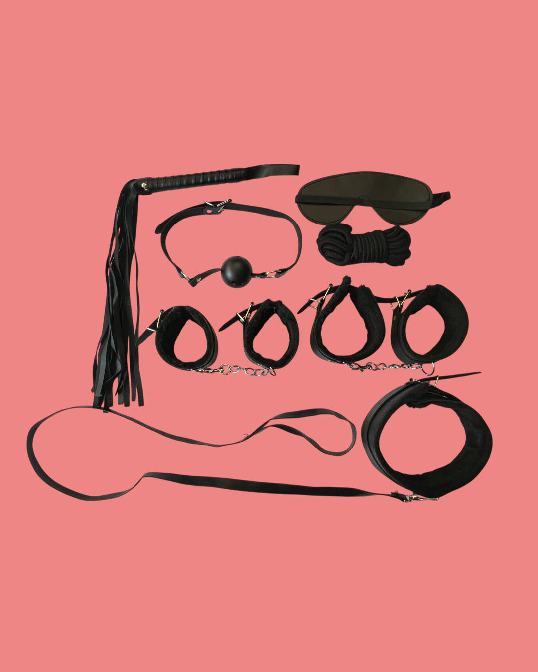 BDSM Set de 7 piezas NEGRO Bondage