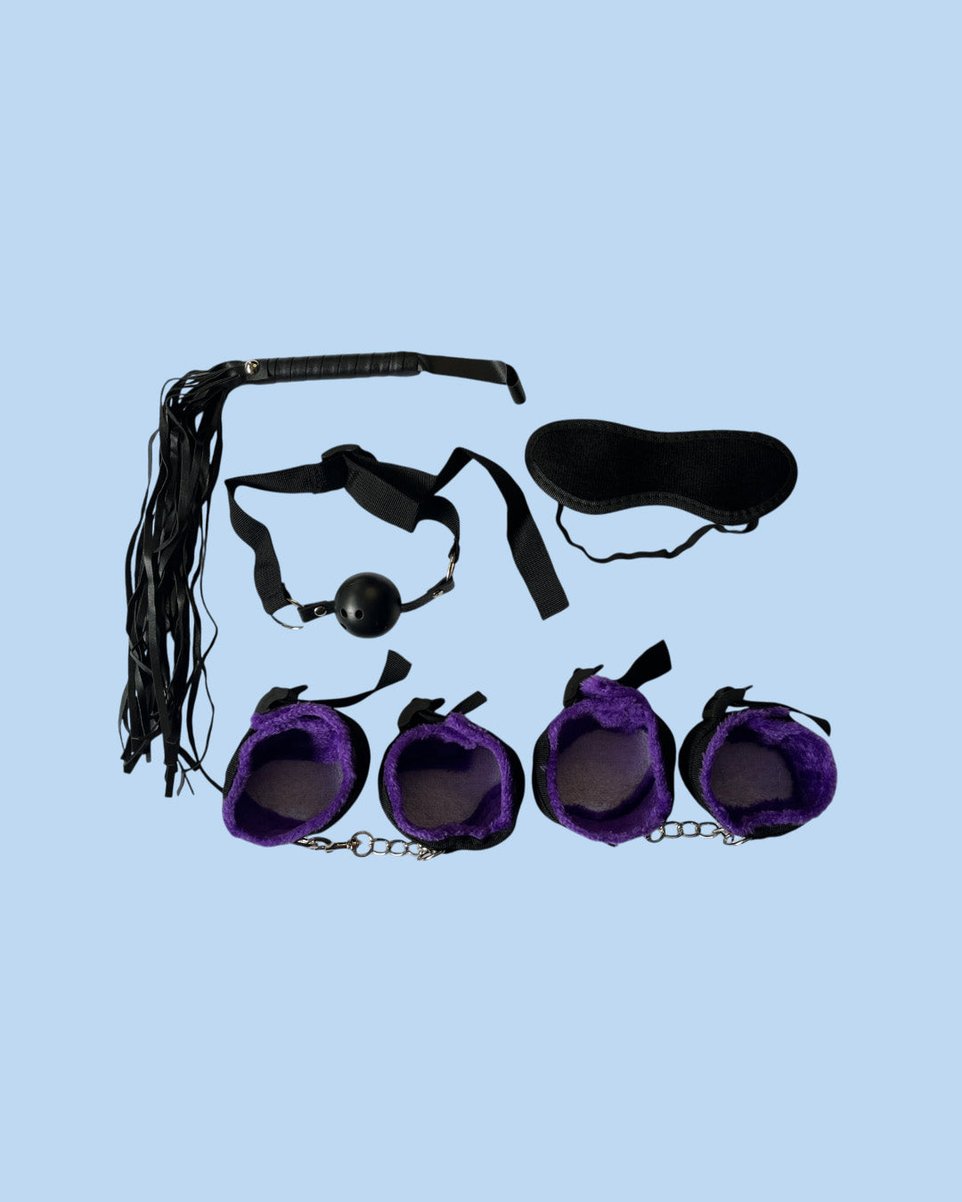 BDSM Set de 5 piezas Bondage PURPURA