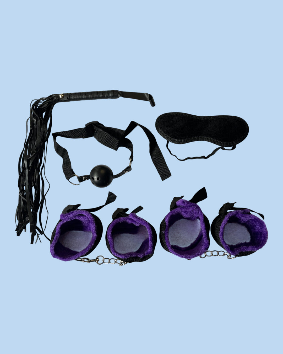 BDSM Set de 5 piezas Bondage PURPURA