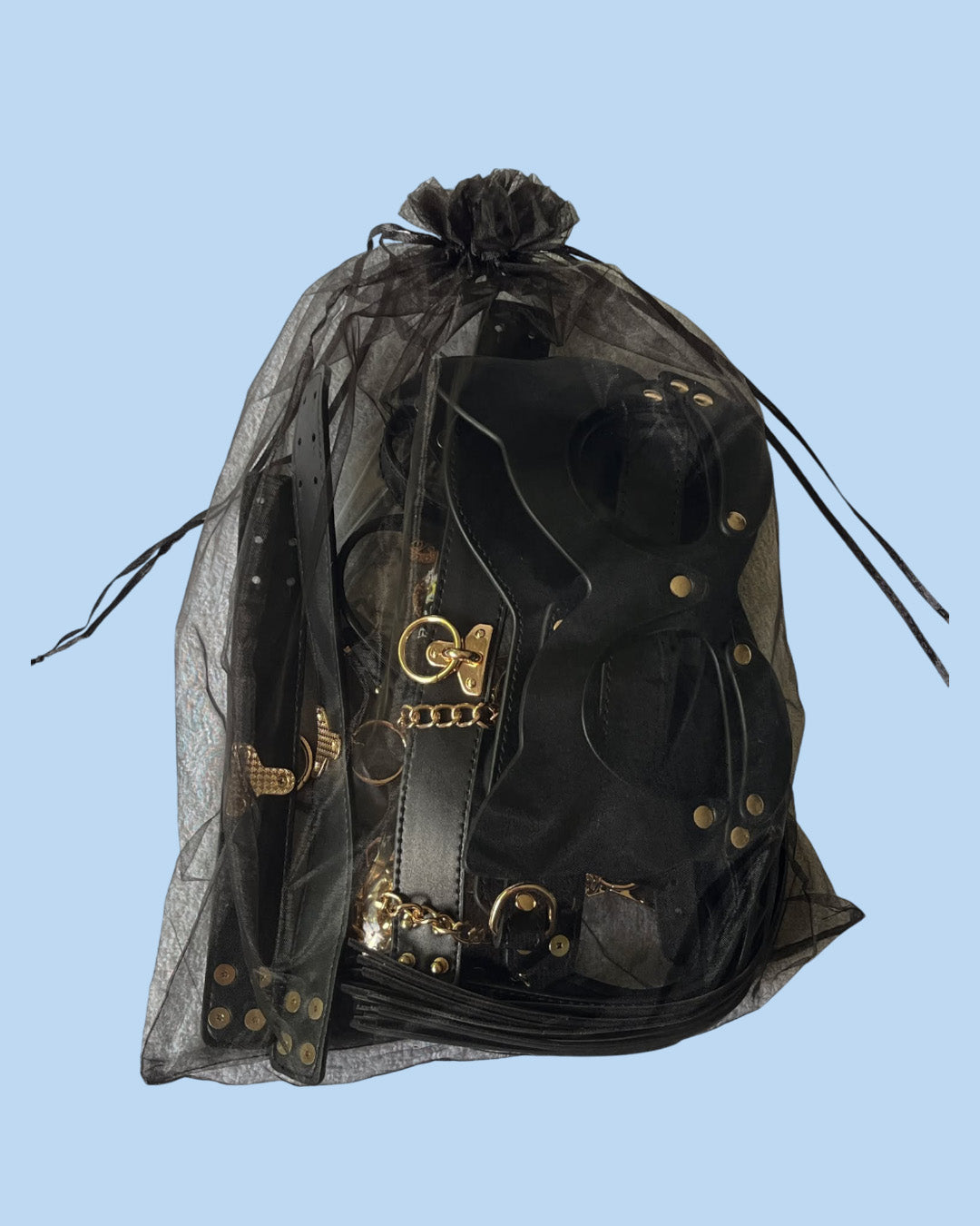 BDSM Edciion de lujo Kit 8 piezas de cuero en valija ROJO