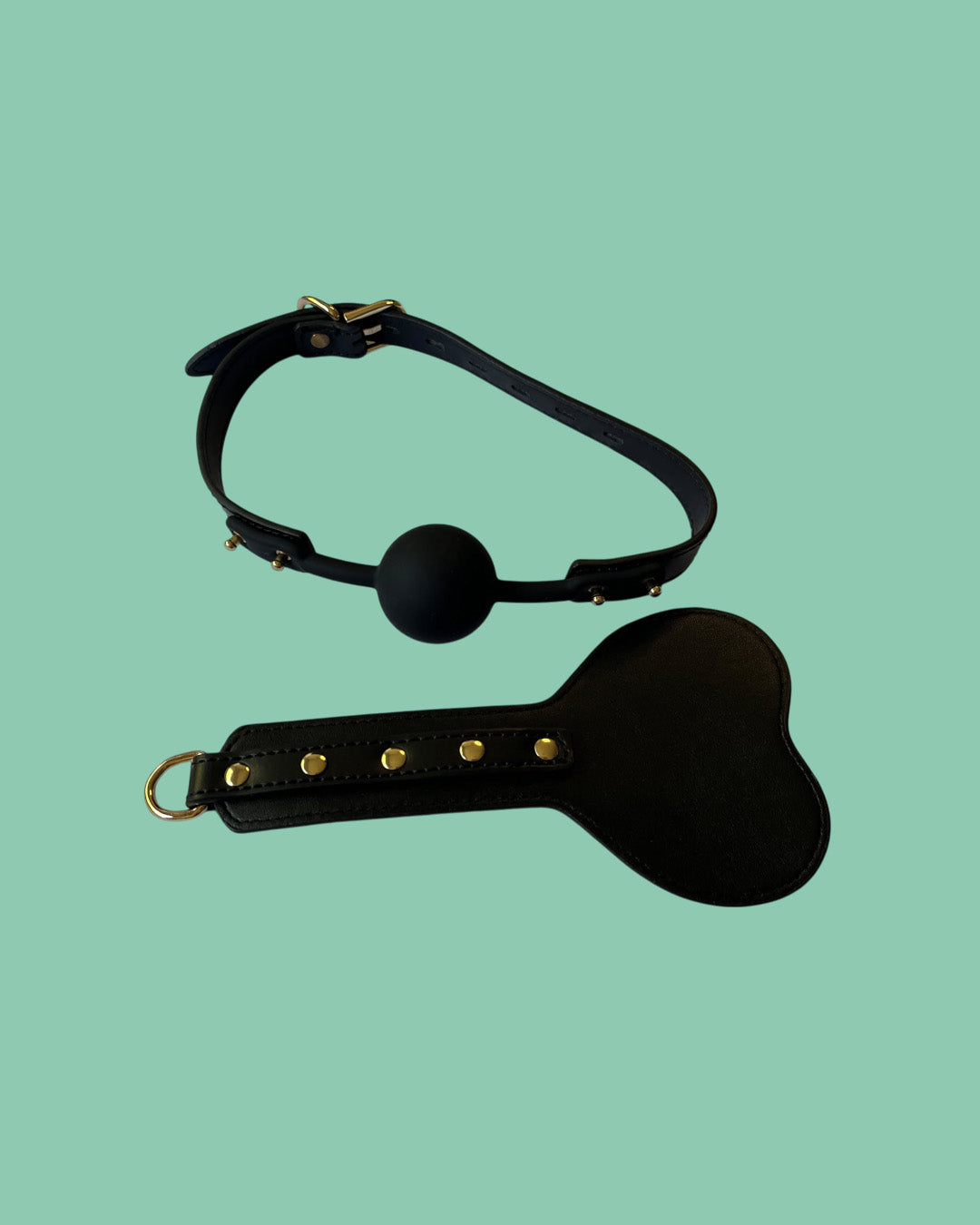 BDSM Edciion de lujo Kit 8 piezas de cuero en valija NEGRO