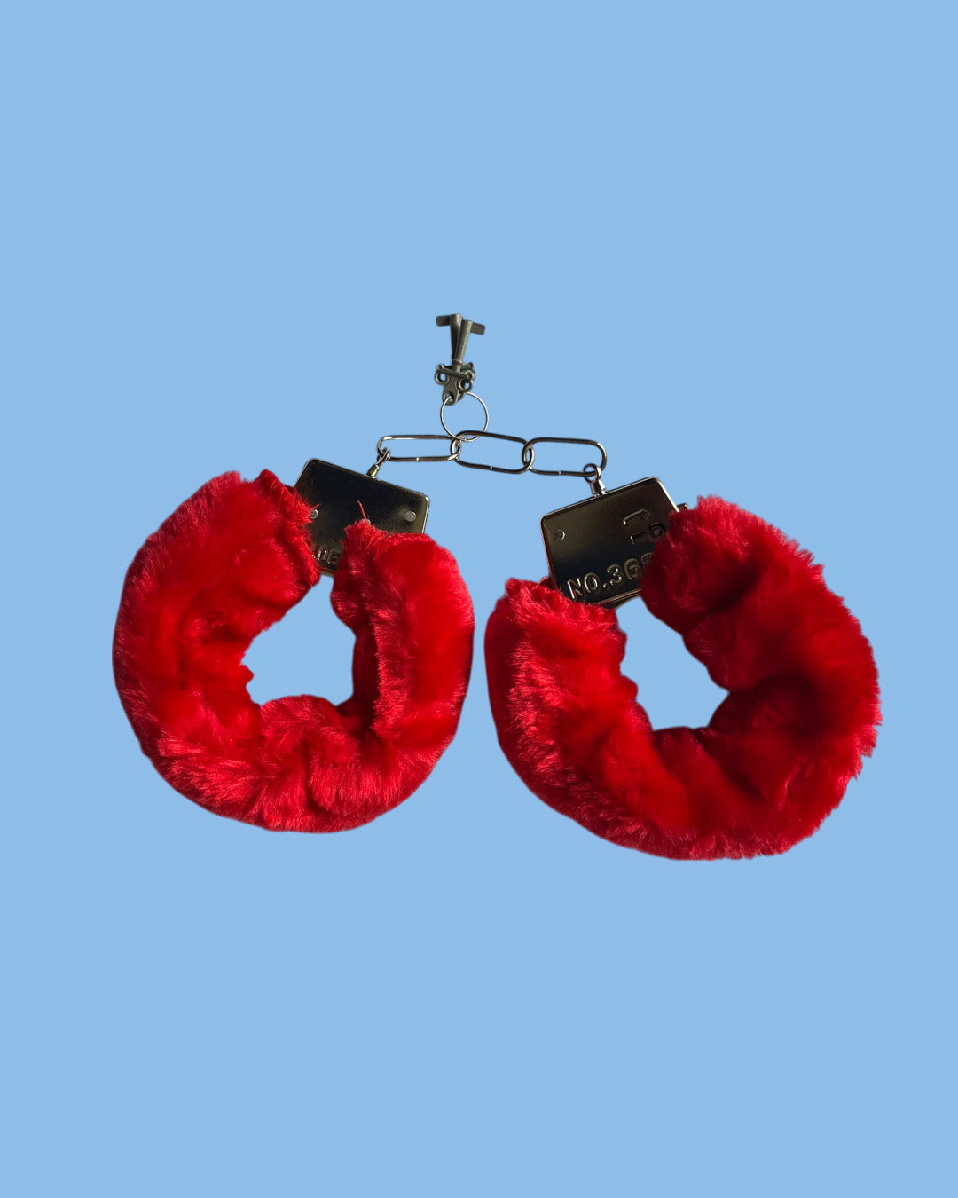 BDSM Esposas de peluche ROJO