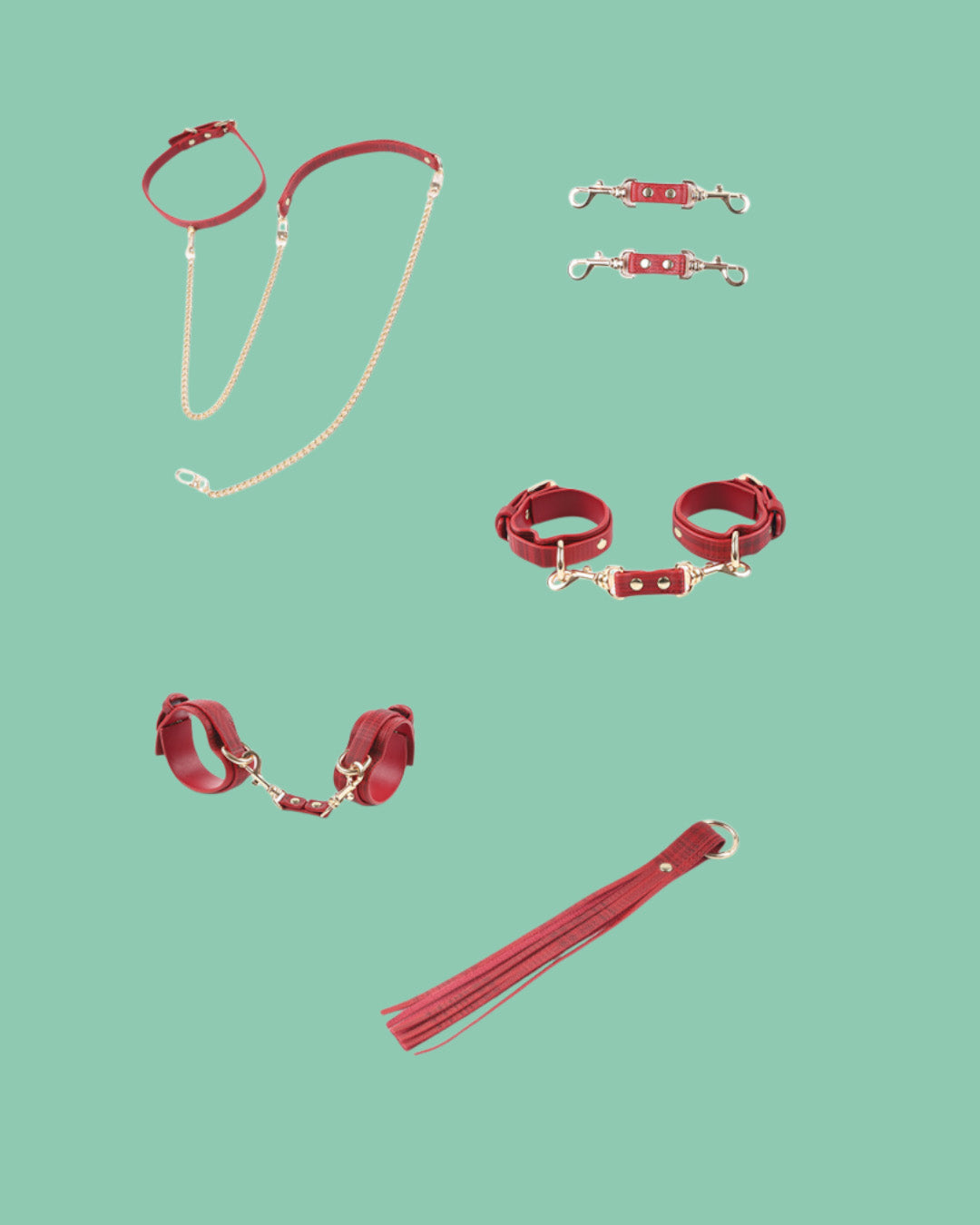 BDSM Cartera desmontable con kit BDSM - NEGRO