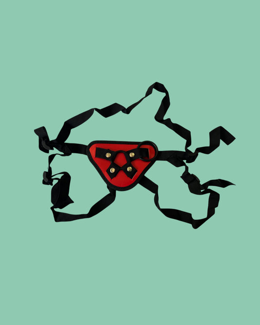 Arnes para dildo ROJO y NEGRO