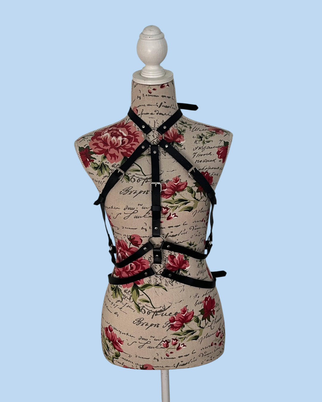 Arnes body para dama en cuero, regulable Bondage BDSM