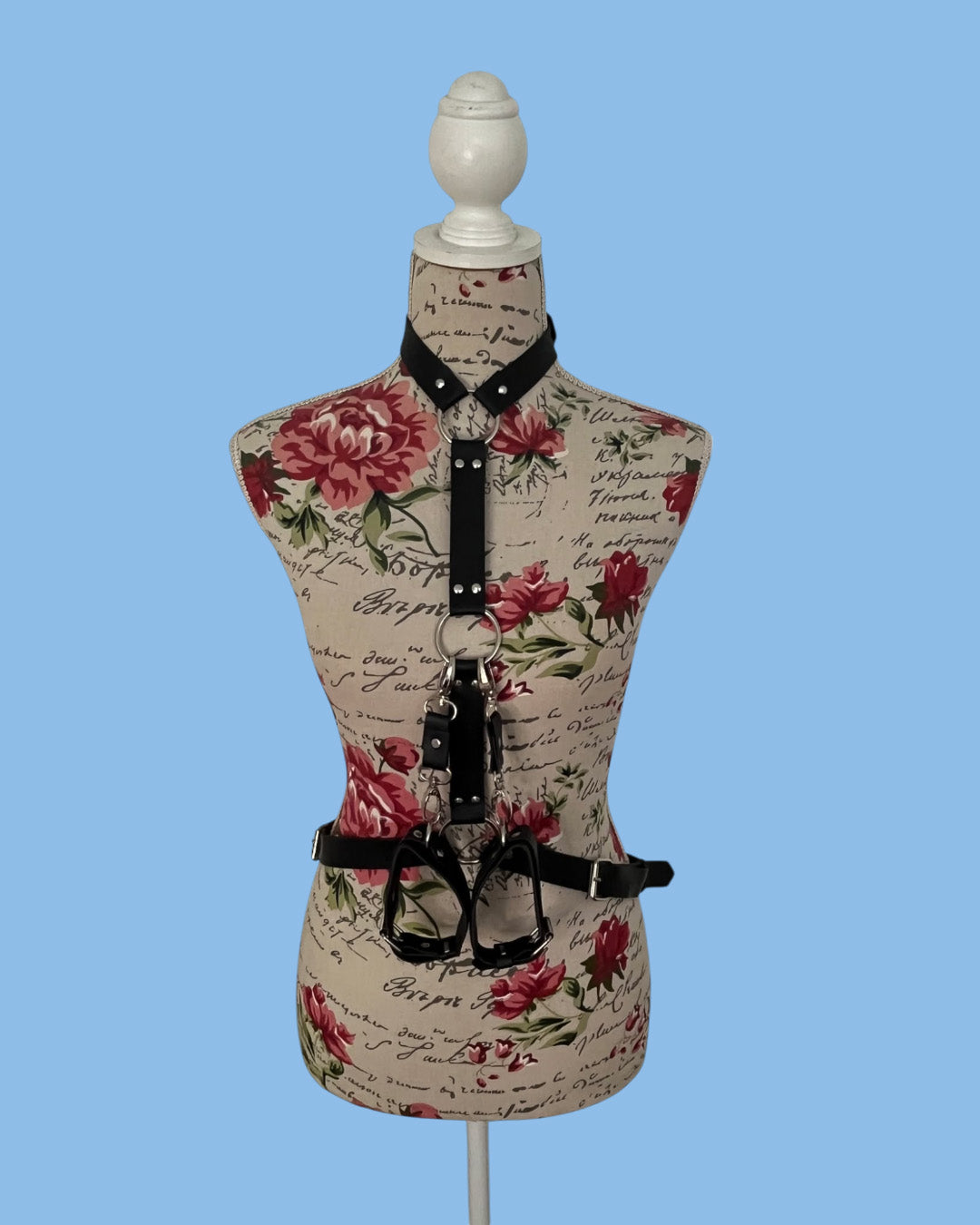 BDSM Arnes inmovilizador en cuero regulable Bondage