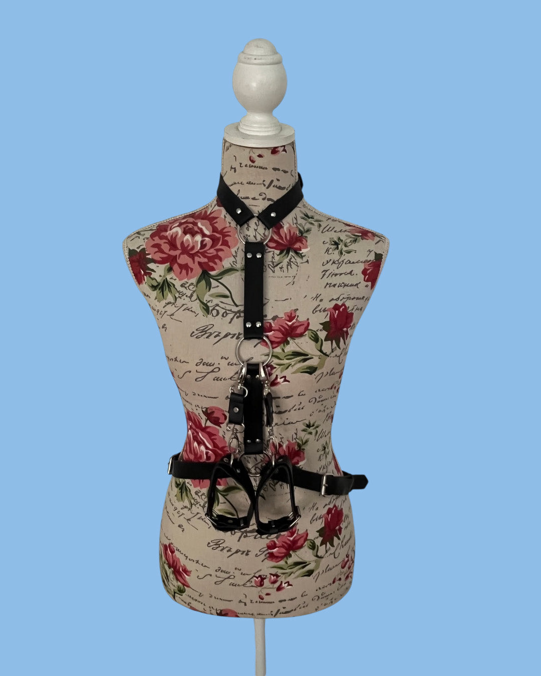 BDSM Arnes inmovilizador en cuero regulable Bondage