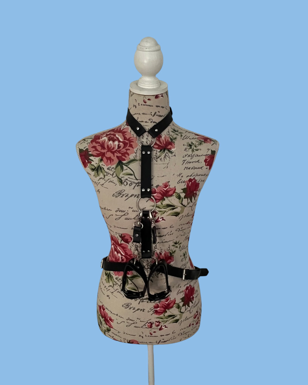 BDSM Arnes inmovilizador en cuero regulable Bondage