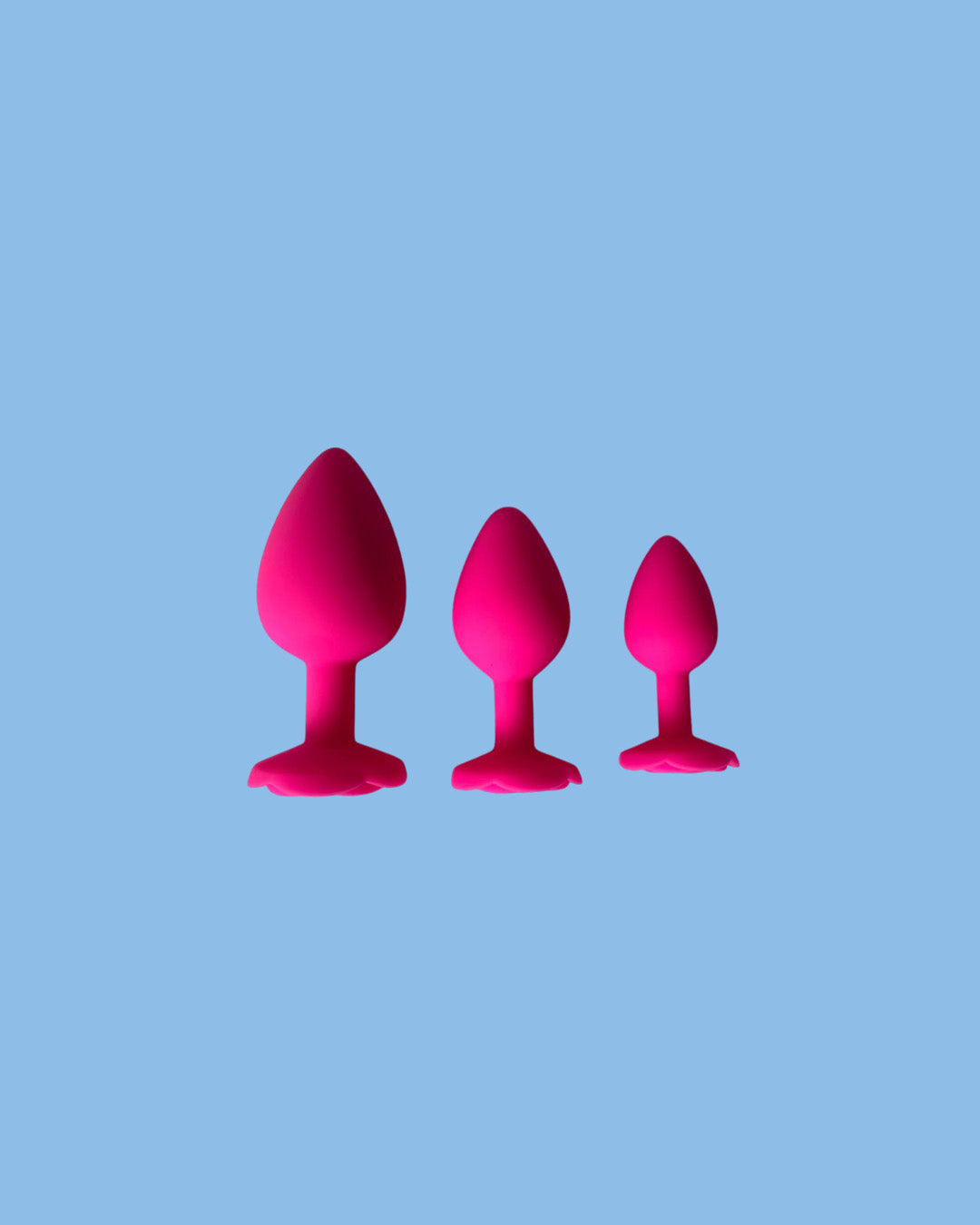 Juego de tres dilatadores anales ROSA