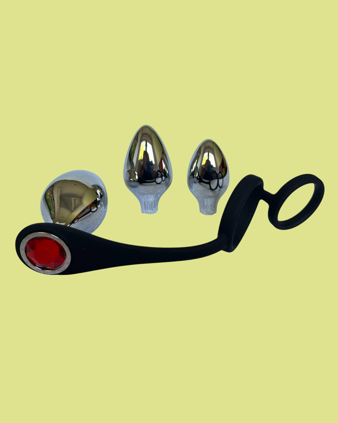 BENSONS Set 3 plugs anal dilatador anal con anillo para pene