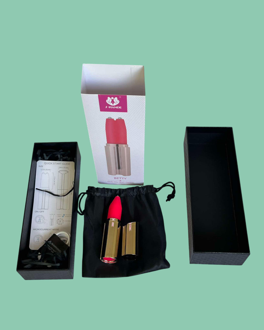 BETTY Lapiz labial vibrador Estimula clitoris vagina y pezones