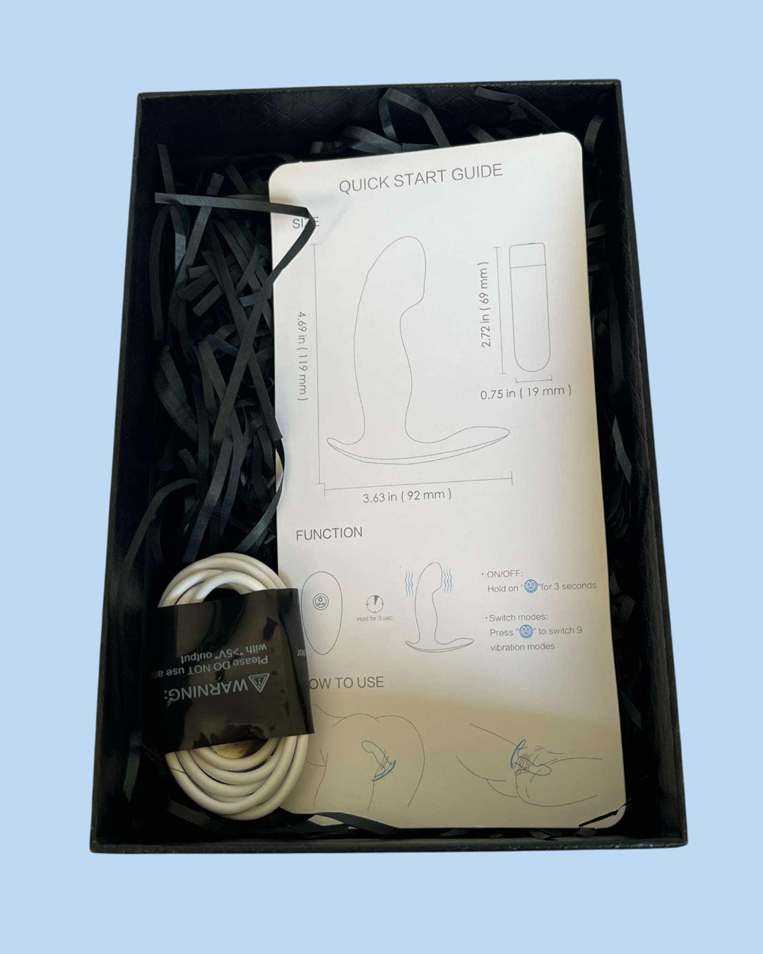 BLACK KNIGHT Plug anal con vibrador bala