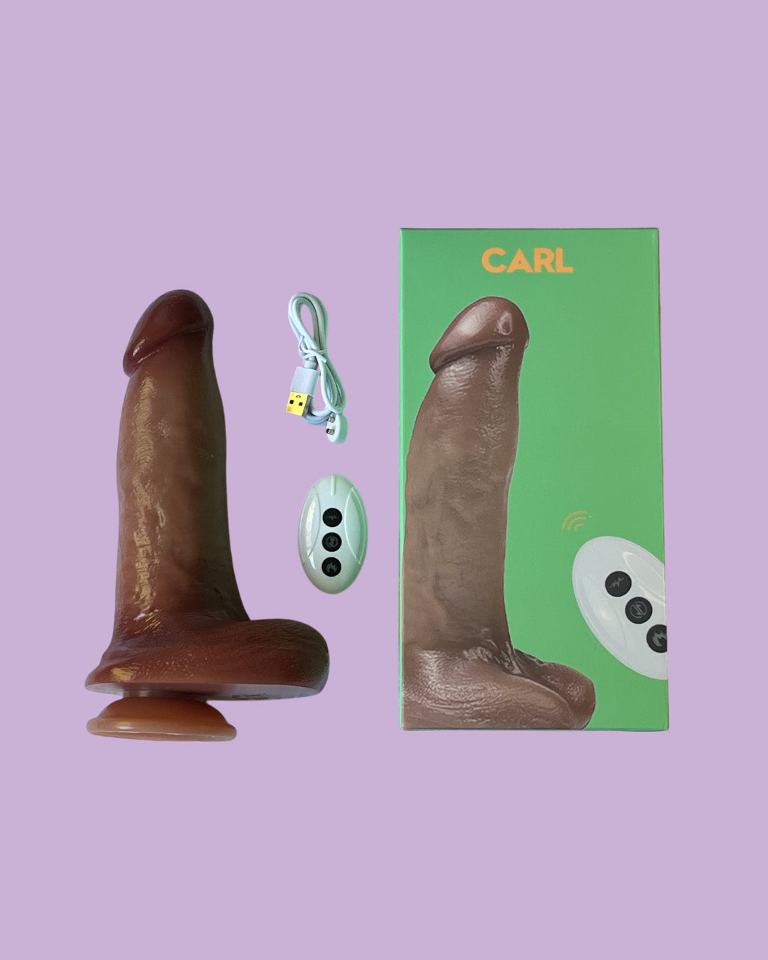 CARL Vibrador realistico VIBRA, LAME Y CALIENTA