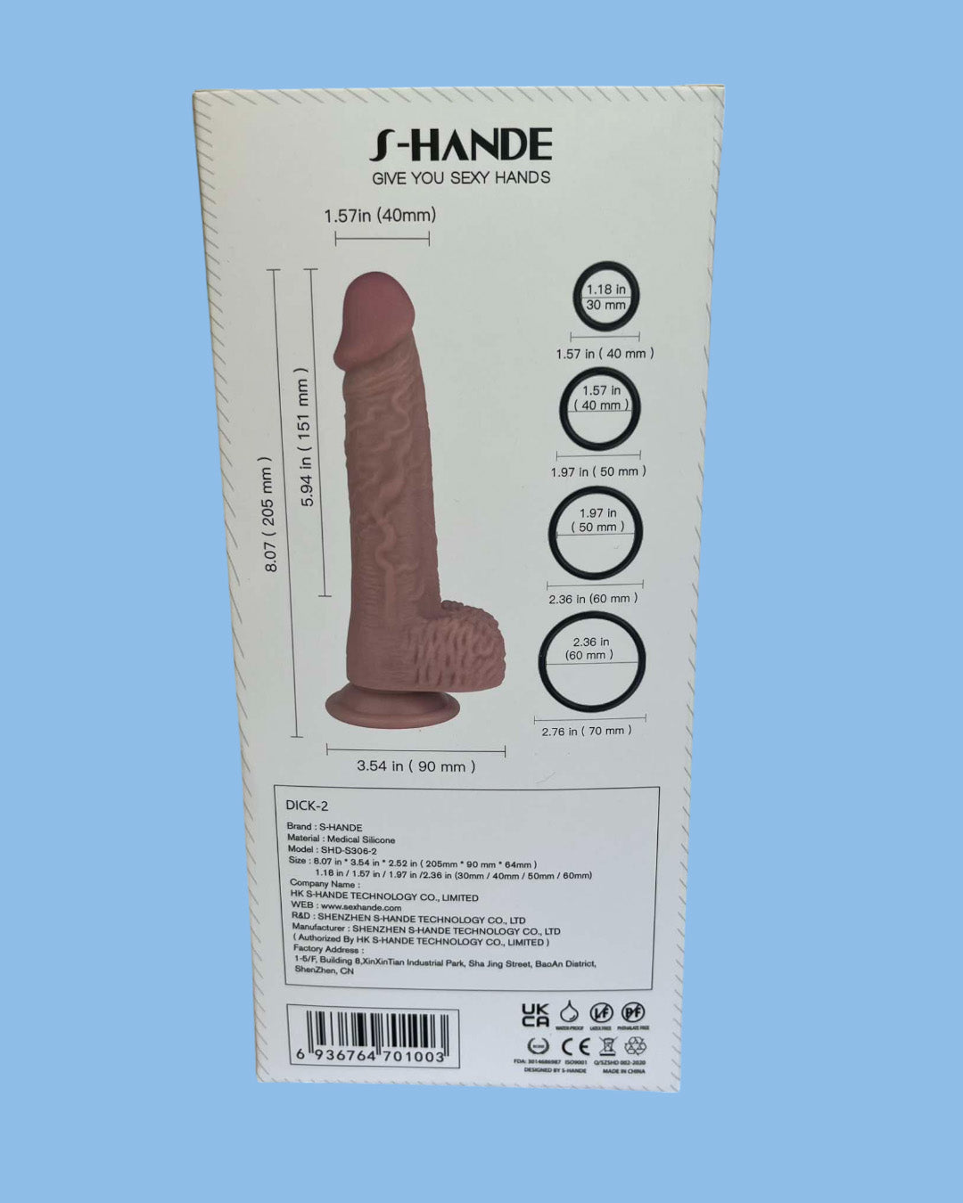 DICK-2 Dildo realistico con arnes