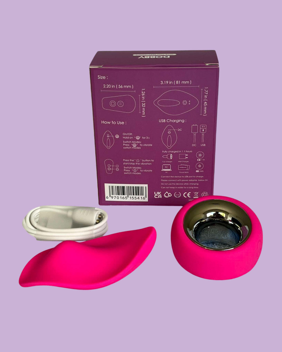 DOBBY Estimulador de clitoris portatil invisible a control remoto