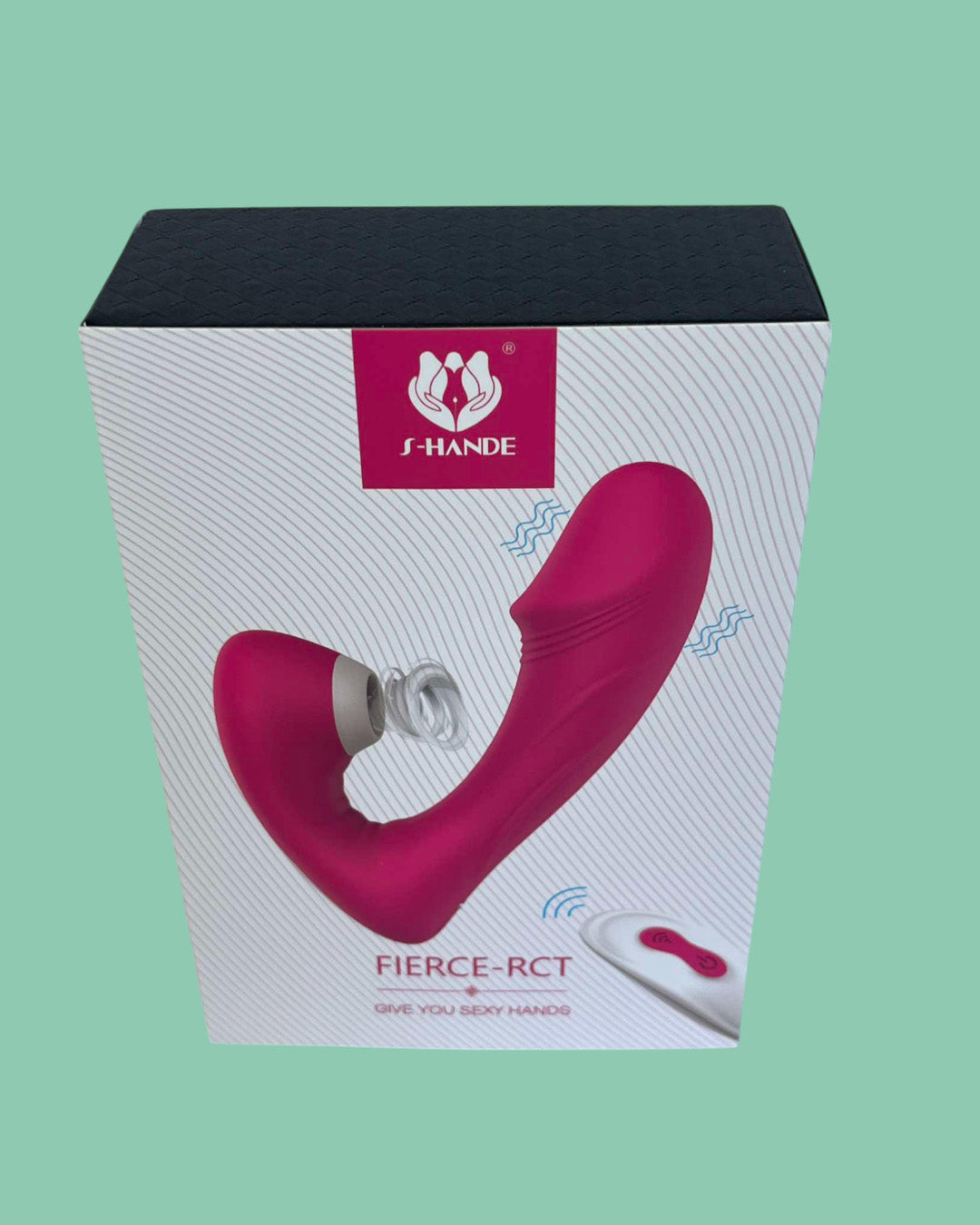 FIERCE RCT Vibrador de succion estimula clitoris pezones lamedor CONTROL REMOTO
