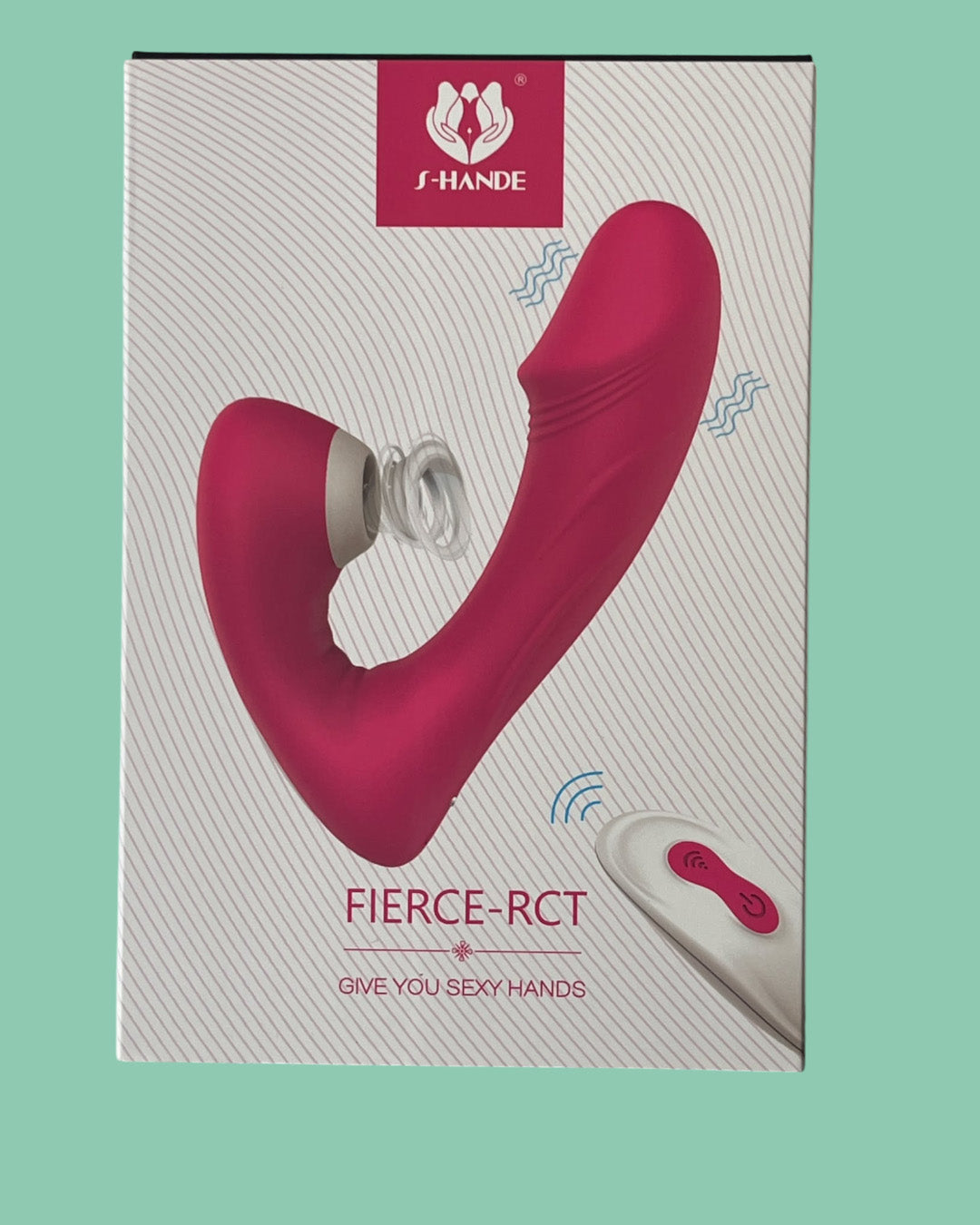 FIERCE RCT Vibrador de succion estimula clitoris pezones lamedor CONTROL REMOTO