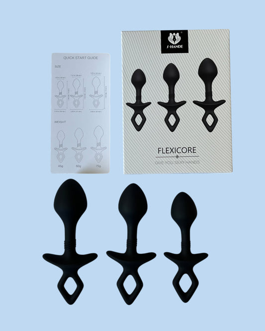 FLEXICORE Set de 3 plug anal Dilatador en tres tamaños