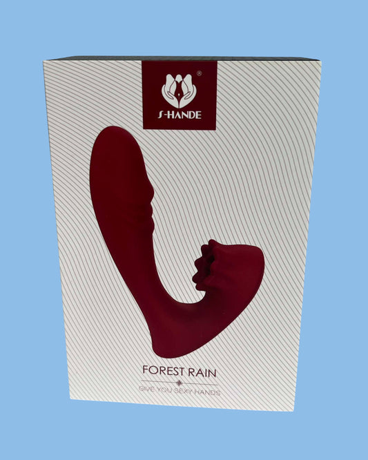 FOREST RAIN Vibrador femenino doble, Anal y Punto G Lame clitoris