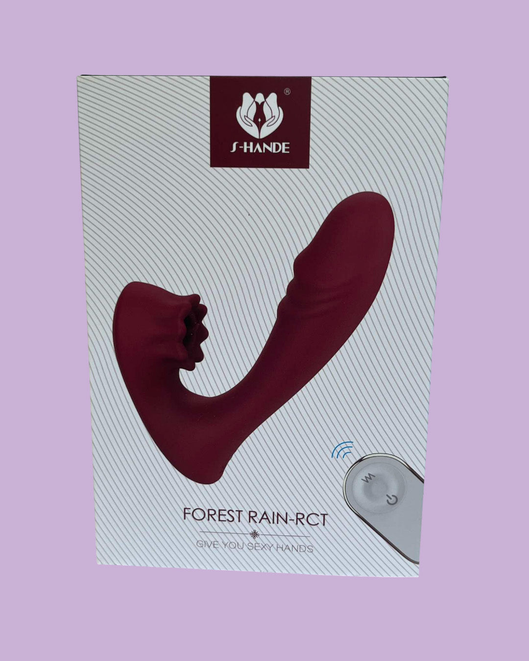 FOREST RAIN RCT Vibrador femenino doble, Anal y Punto G Lame clitoris CONTROL REMOTO