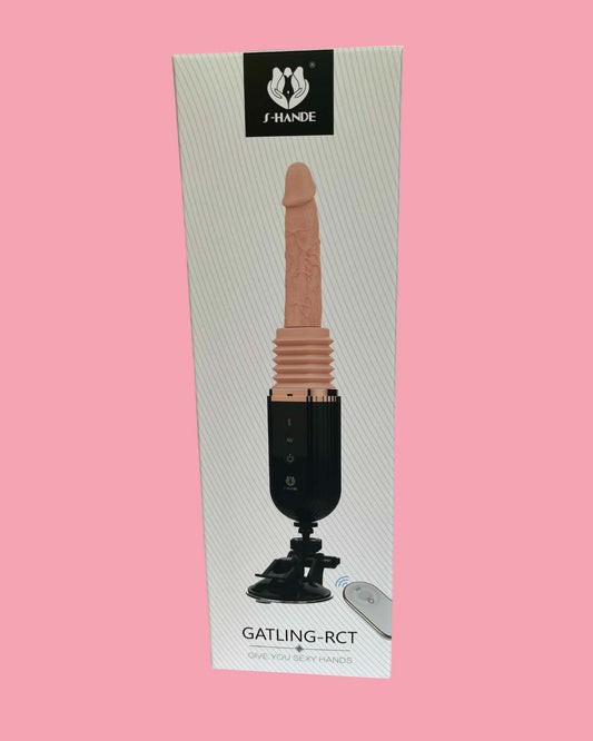 GATLIN RCT Vibrador de empuje con ventosa a CONTROL REMOTO