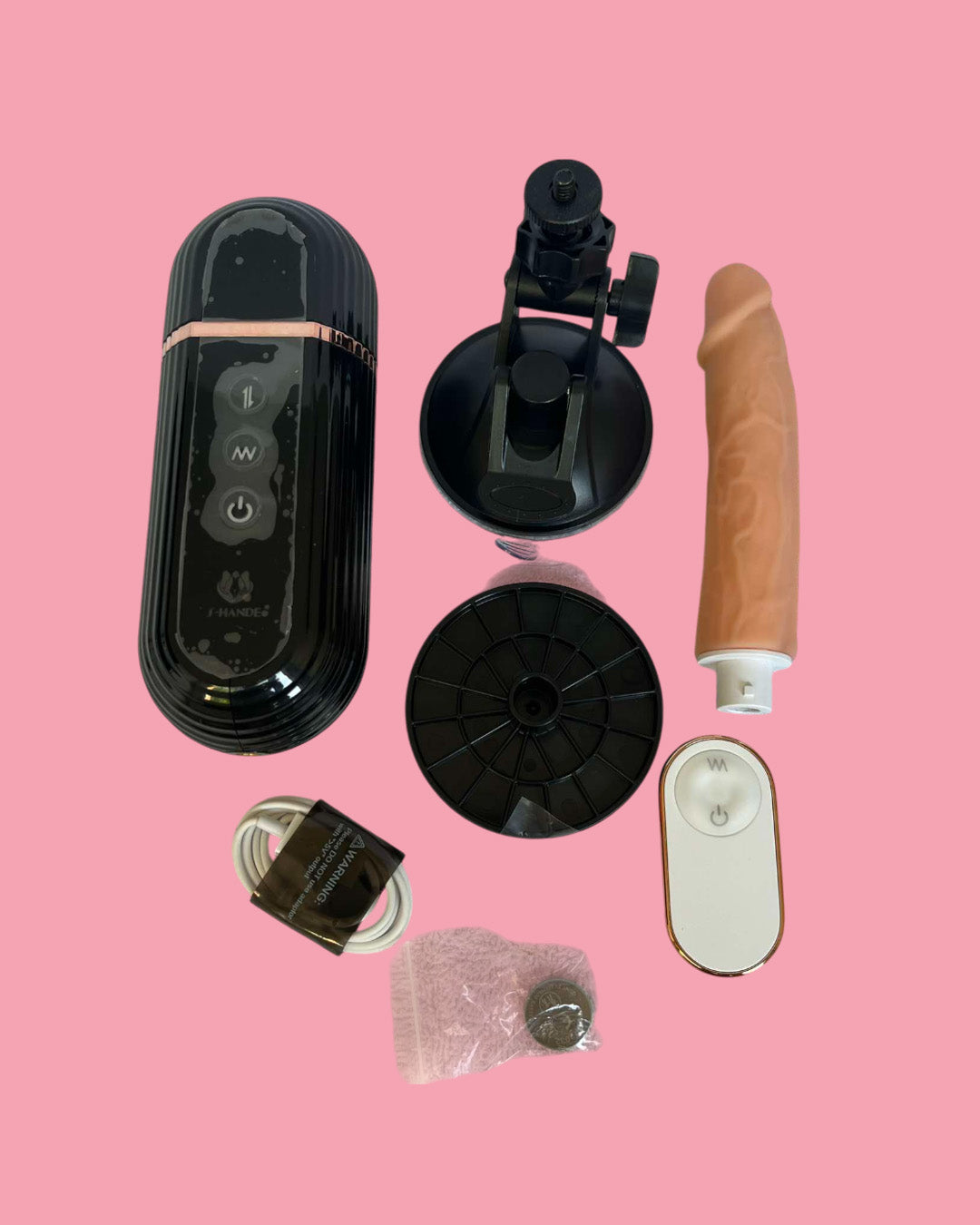 GATLIN RCT Vibrador de empuje con ventosa a CONTROL REMOTO