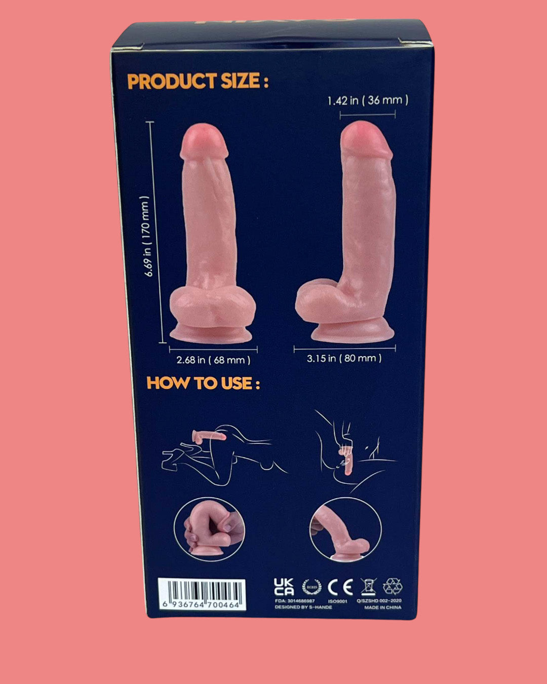 GAVIN Dildo realistico con ventosa y para arnes