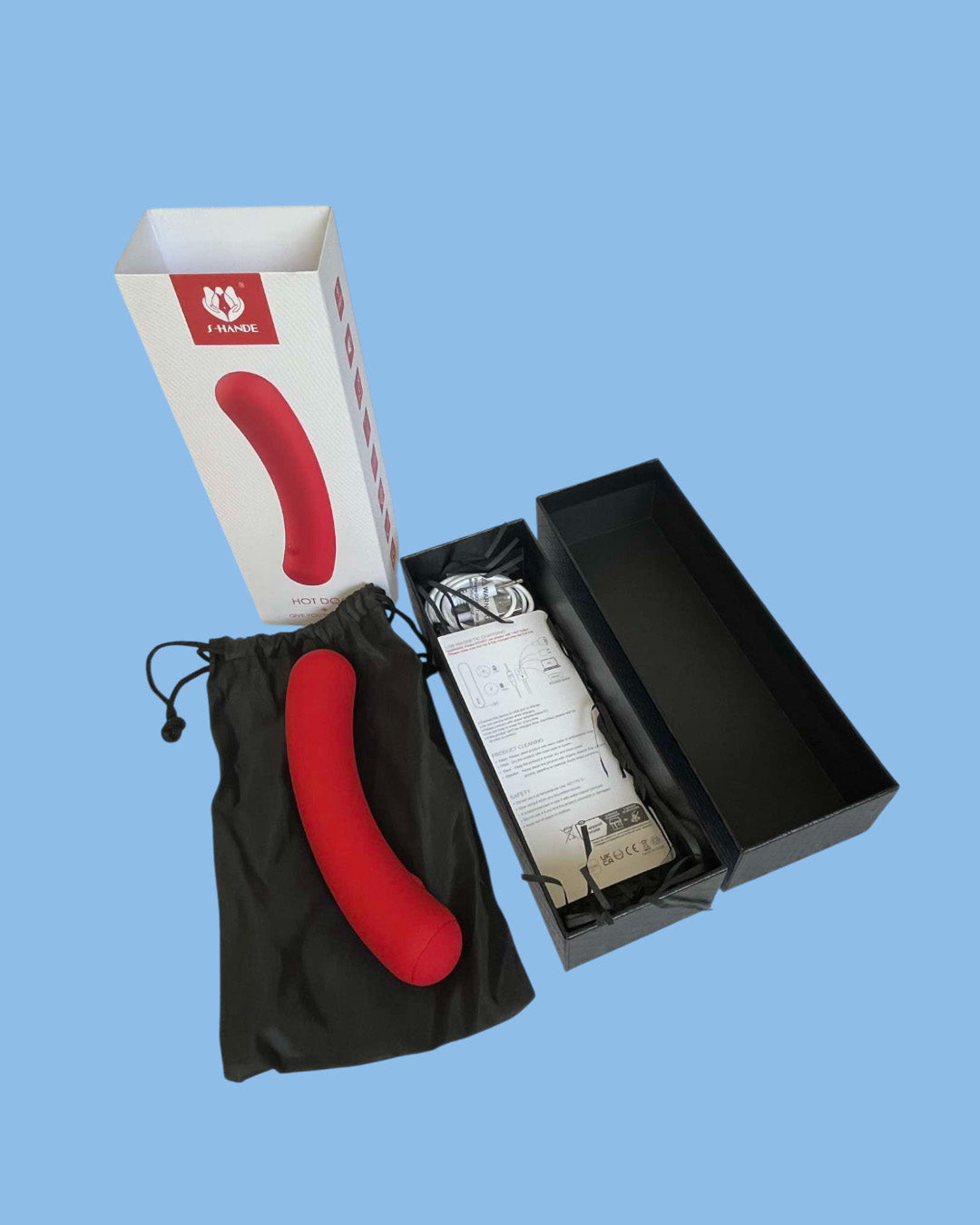 HOT DOG divertido Vibrador Estimula Punto G - Flexible