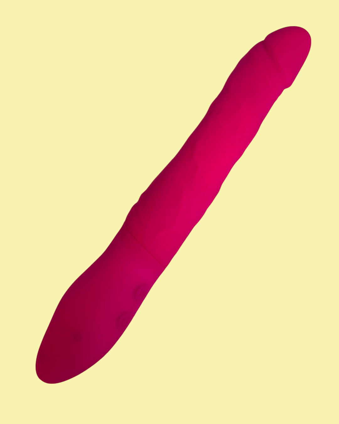 KING-2 Vibrador de silicona suave con doble motor vibra y rota